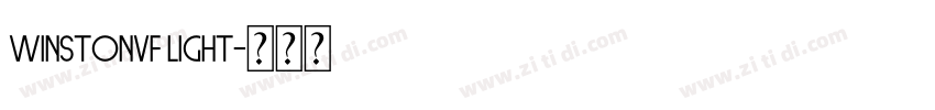 WinstonVF Light字体转换